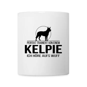 KELPIE ich höre aufs wuff - Tasse - Weiß - Vorne
