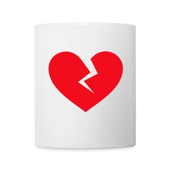 Broken Heart graphic - Mug - white - Front