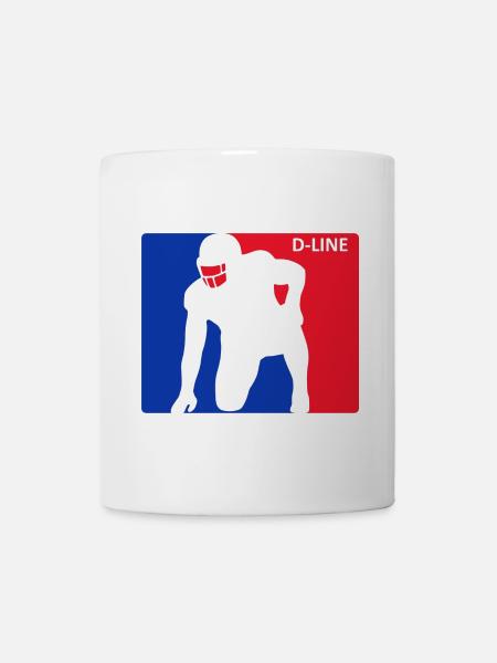 D Line white - Tasse - Weiß