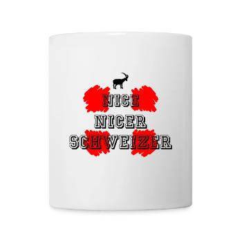 Nice nicer Swiss Capricorn Flag Switzerland - Mug - white - Front