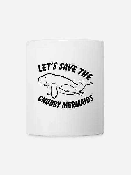 Rettet die Seekühe die Dugongs Manatees - Tasse - Weiß