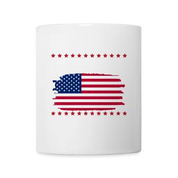 Memorial Day Fourth July USA Y'all American Patr - Mug - white - Front