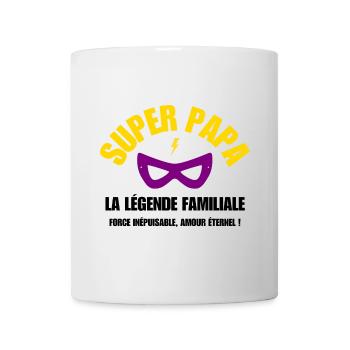 Super Papa Légende - Mug blanc - blanc - Devant
