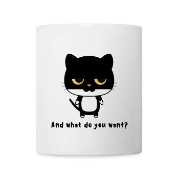 What do you want ? - Mug blanc - blanc - Devant