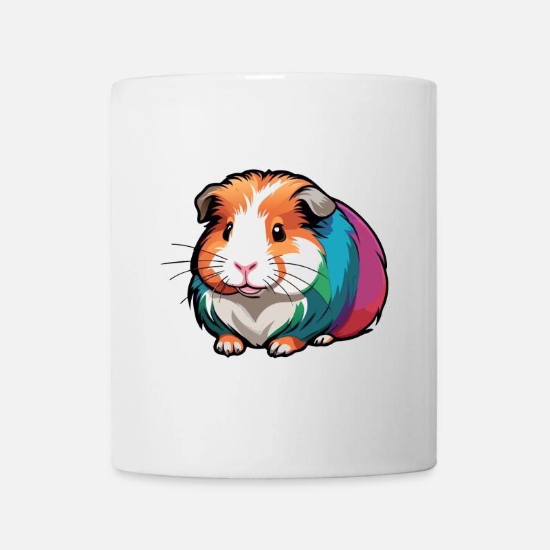 süßes buntes Meerschweinchen - Tasse - Weiß