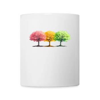 Bäume Bunt fantasie Wald - Tasse - Weiß - Vorne