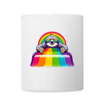LGBTQ Pride Sloth Rainbow Playground - Mug - white - Front