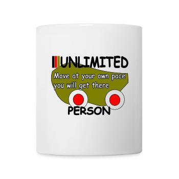 Move at your own pace you will get there - Mug - white - Front