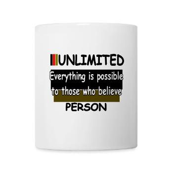 Everything is possible to those who believe - Mug - white - Front