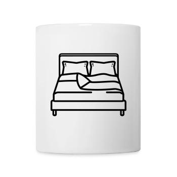 Bett - Tasse - Weiß - Vorne