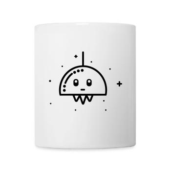 fliegende Untertasse - Tasse - Weiß - Vorne