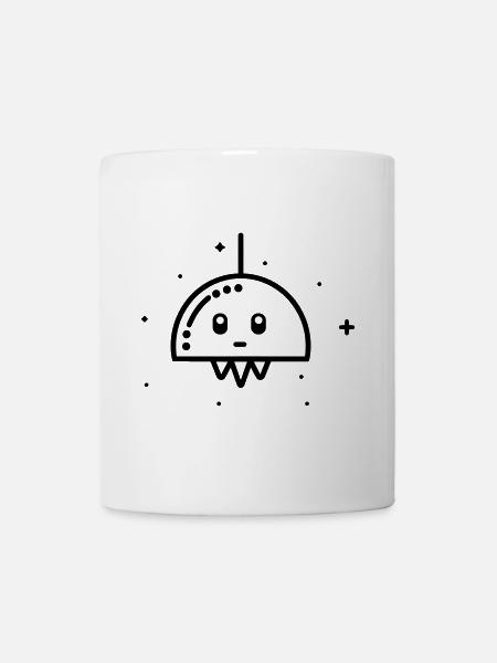 fliegende Untertasse - Tasse - Weiß