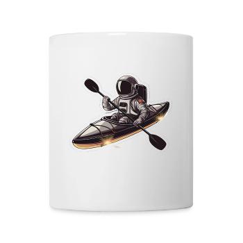 Astronaut Kayaker Boat Kayaking Paddling gift idea - Mug - white - Front