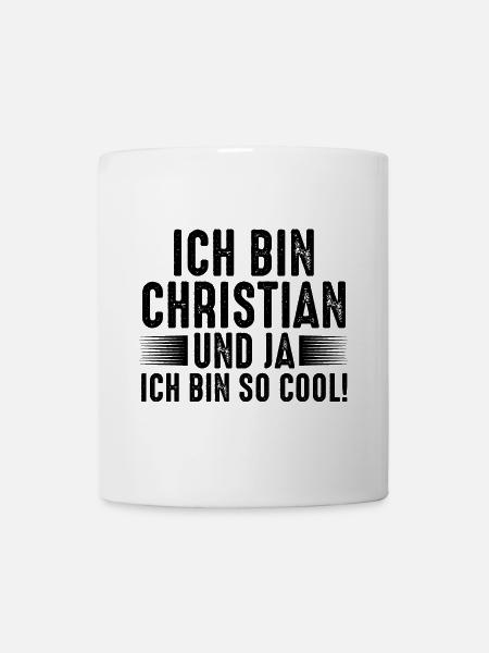Vorname Chris Christian - Tasse - Weiß