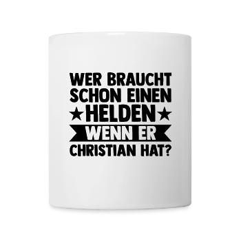 First name Chris Christian - Mug - white - Front