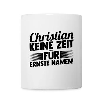 Vorname Chris Christian - Tasse - Weiß - Vorne