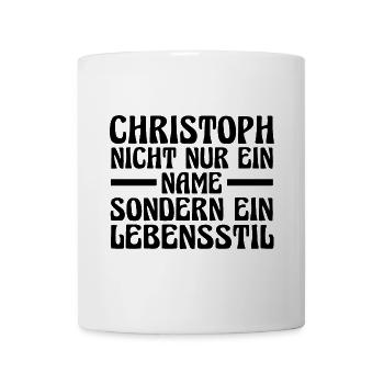 First name Chris Christoph - Mug - white - Front