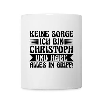 First name Chris Christoph - Mug - white - Front