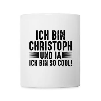First name Chris Christoph - Mug - white - Front