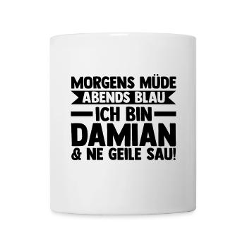 Prénom Damian - Mug blanc - blanc - Devant