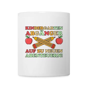 1st class school child beginning of school kindergarten day care E - Mug - white - Front