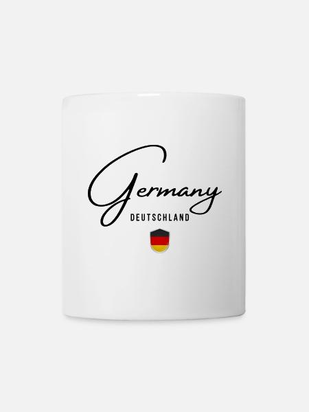 Drapeau de l’Allemagne, fierté allemande - Mug blanc - blanc