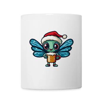 Libelle Weihnachten Bier - Tasse - Weiß - Vorne