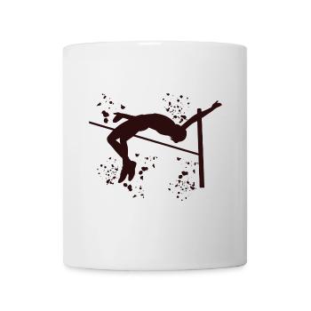 Hochspringer Wasserfarben Hochsprung - Tasse - Weiß - Vorne
