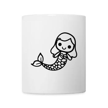 Meerjungfrau - Tasse - Weiß - Vorne