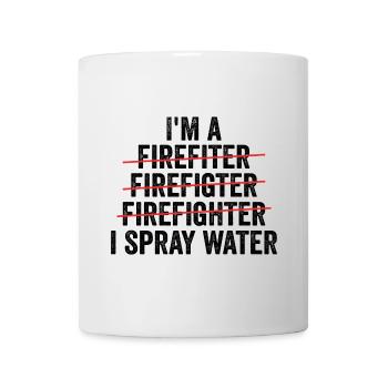 i'm a firefighter - Mug blanc - blanc - Devant