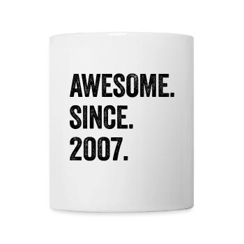 18 Years Old Awesome Since 2007 18th Birthday - Mug - white - Front