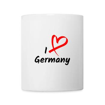 I Love Germany Ich Liebe Deutschland Herz Geschenk - Tasse - Weiß - Vorne