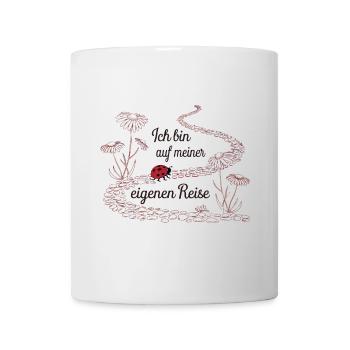 Ich bin auf meiner eigenen Reise für einen - Tasse - Weiß - Vorne