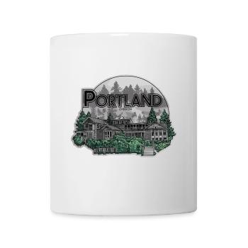 Oregon Portland Amerika Bundesstaat für Oregon - Tasse - Weiß - Vorne