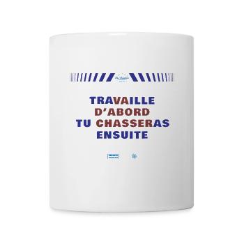 VA D ABORD CHASSER - Mug blanc - blanc - Devant
