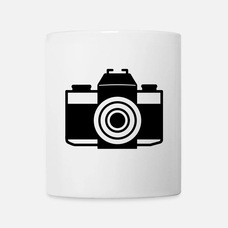 Appareil photo - Mug blanc - blanc