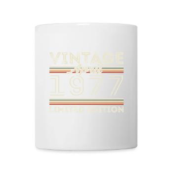 April 1977, Born in april 1977 - 48th birthday - Mug - white - Front
