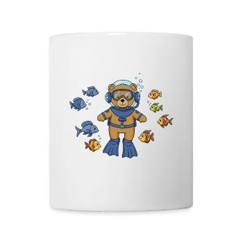 Teddy Bear Diver - Mug - white - Front
