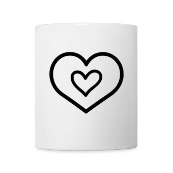 Herz - Tasse - Weiß - Vorne