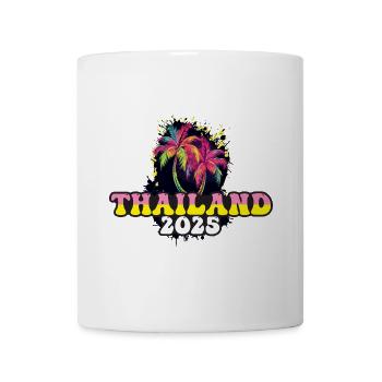 Thaïlande 2025 Palmiers de vacances - Mug blanc - blanc - Devant