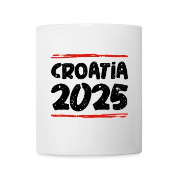 Croatia 2025 Spruch - Tasse - Weiß - Vorne