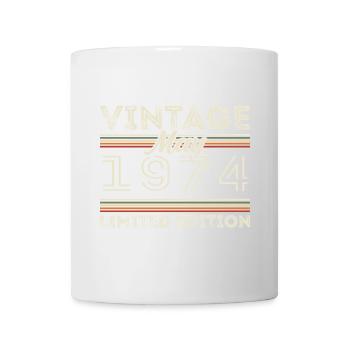 Mai 1974 Anniversaire 1974, Légendaire depuis mai 1974 - Mug blanc - blanc - Devant