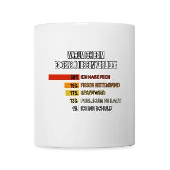 Why I Lose at Archery – Chart - Mug - white - Front