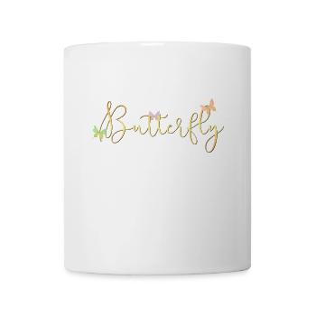 papillon | papillon - Mug blanc - blanc - Devant