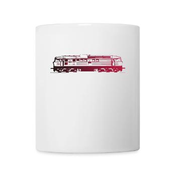 Russische Diesellok schwarzrot - Tasse - Weiß - Vorne