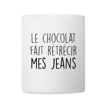CHOCOLAT JEANS - Mug blanc - blanc - Devant