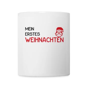 Mein erstes Weihnachten mit rotem Weihnachtsmann - Tasse - Weiß - Vorne