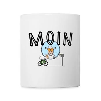 moin Radsport imma lächeln - Tasse - Weiß - Vorne