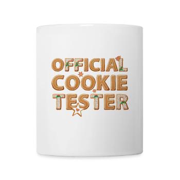 Offizieller Kekstester Familie Weihnachtsdesserts - Tasse - Weiß - Vorne