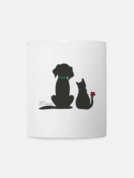 Hund und Katz - jowi hundeliebe - Tasse - Weiß